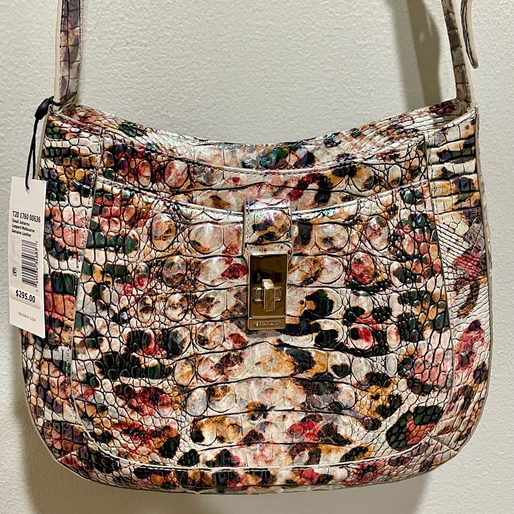 BNWT Brahmin Small Johanna in Leopard Melbourne